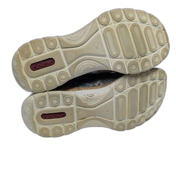 RIEKER Women N42V1 NIKITA Slip-on Fashion Sneaker Grey Women Size EU 38 US 7 - Picture 12 of 15